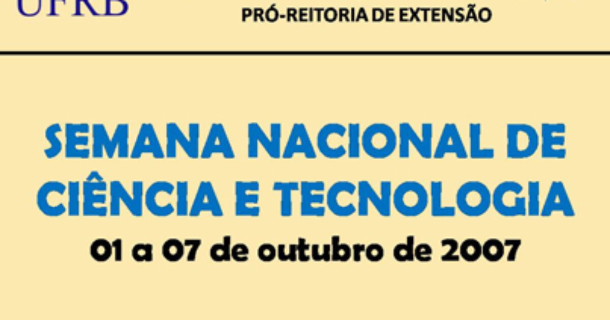 Edital FAPESB/Semana de Tecnologia