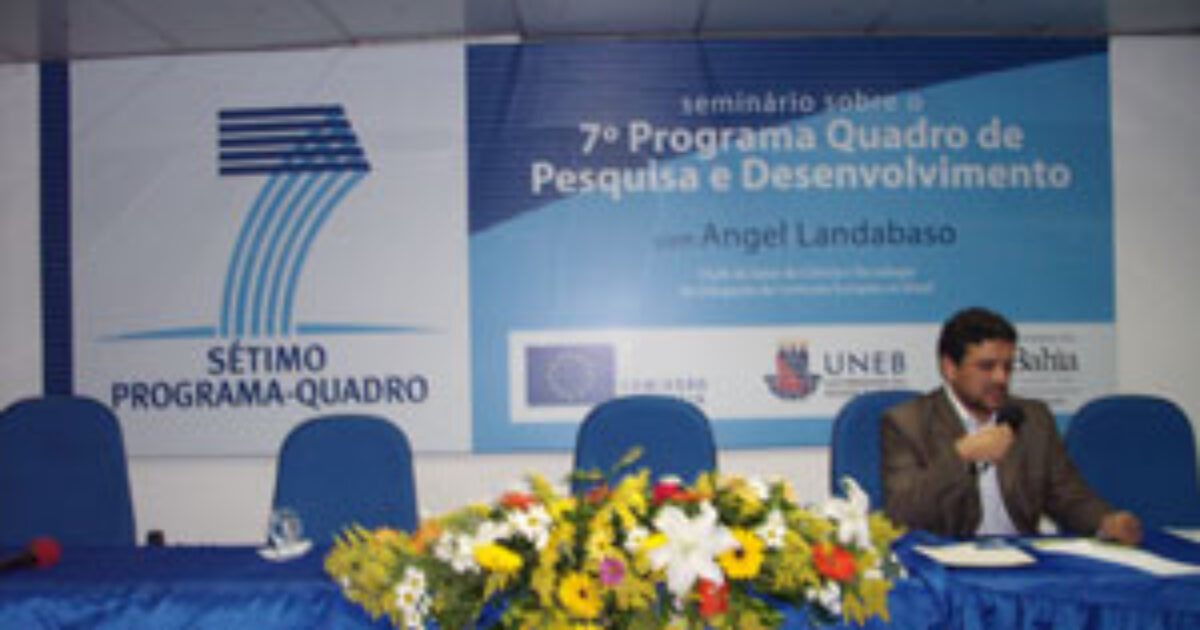 Professores representaram a  UFRB em evento sobre o 7º Programa Quadro da União Européia