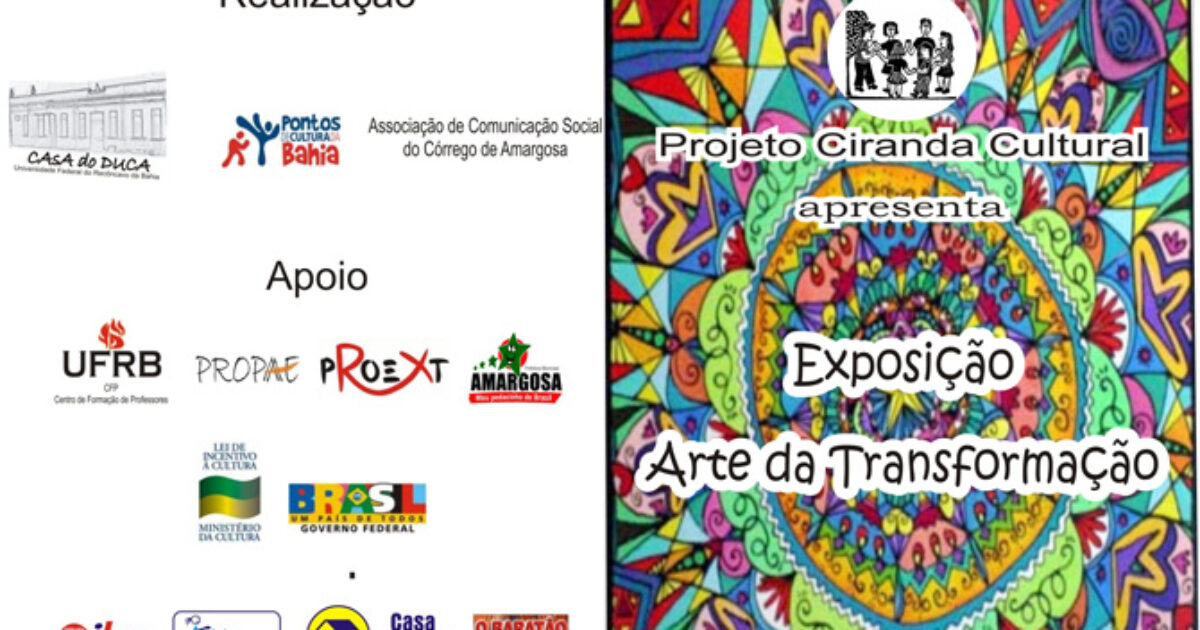 Exposição Arte da Transformação acontece na CAsA do DUCA nos dias 11, 12 e 13 de Setembro