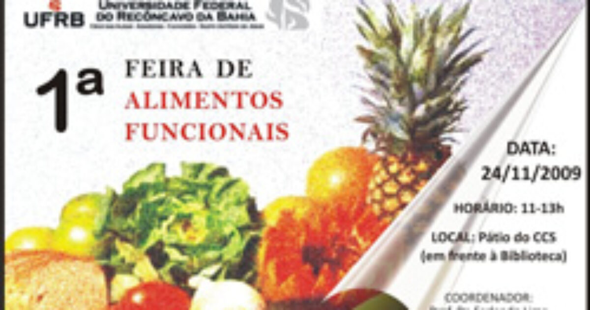 I Feira de Alimentos Funcionais do Curso de Nutrição da UFRB