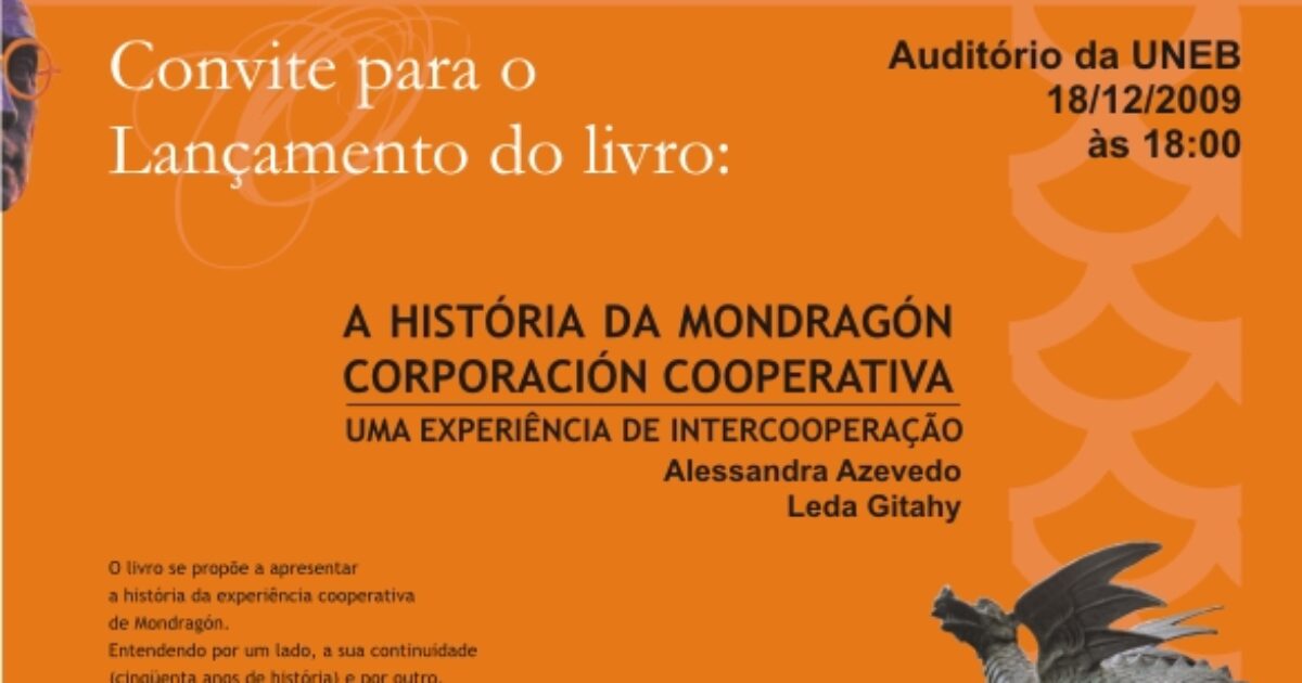 Lançamento do livro “A História da Mondragón Corporación Cooperativa”