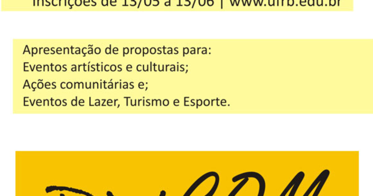 Comunidade acadêmica pode propor ações culturais ou desportivas com apoio da PROPAAE – Edital PVCOM