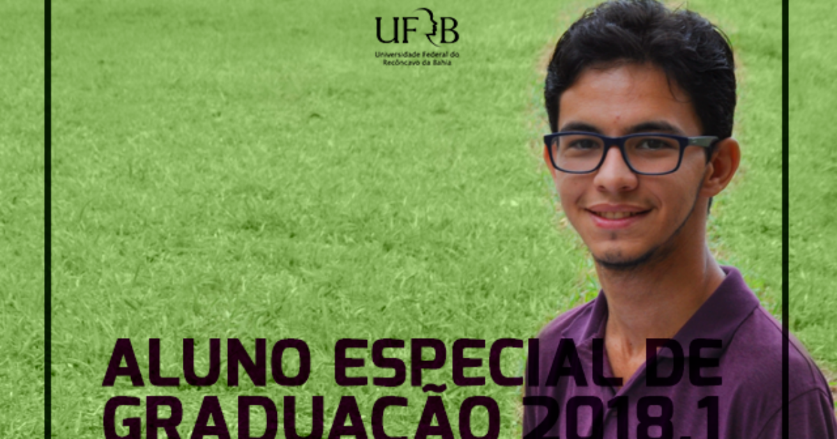 UFRB abre inscrições para aluno especial de graduação com ingresso em 2018.1