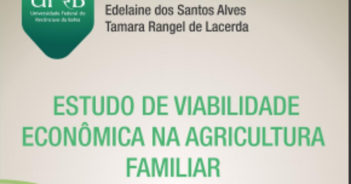 Editora da UFRB e SEAD publicam e-book sobre agricultura familiar