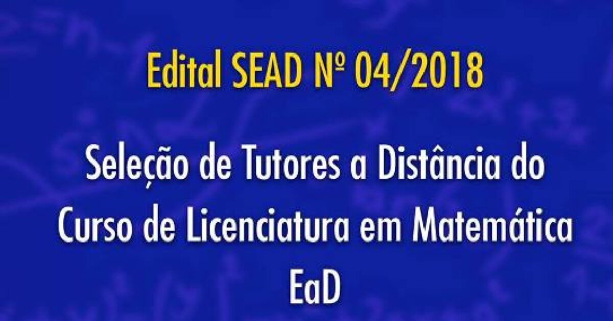 UFRB abre seleção para tutores do curso de Licenciatura em Matemática