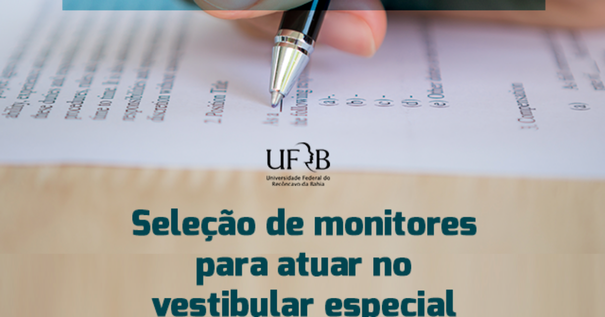 UFRB seleciona monitores para atuar no vestibular da Educação do Campo