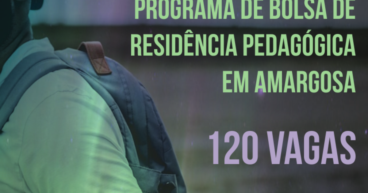 UFRB divulga processo seletivo para Programa de Residência Pedagógica no CFP