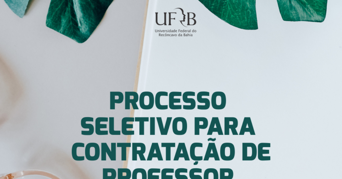 UFRB inscreve para contratar professor visitante para programas de pós-graduação