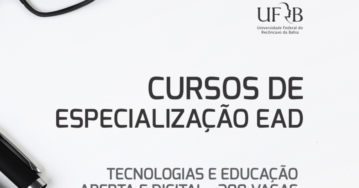 UFRB oferece 500 vagas em cursos de especialização a distância