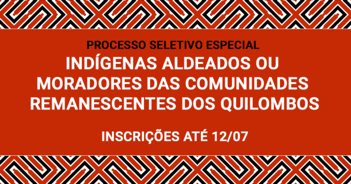 UFRB abre seleção para candidatos indígenas aldeados e remanescentes de quilombos