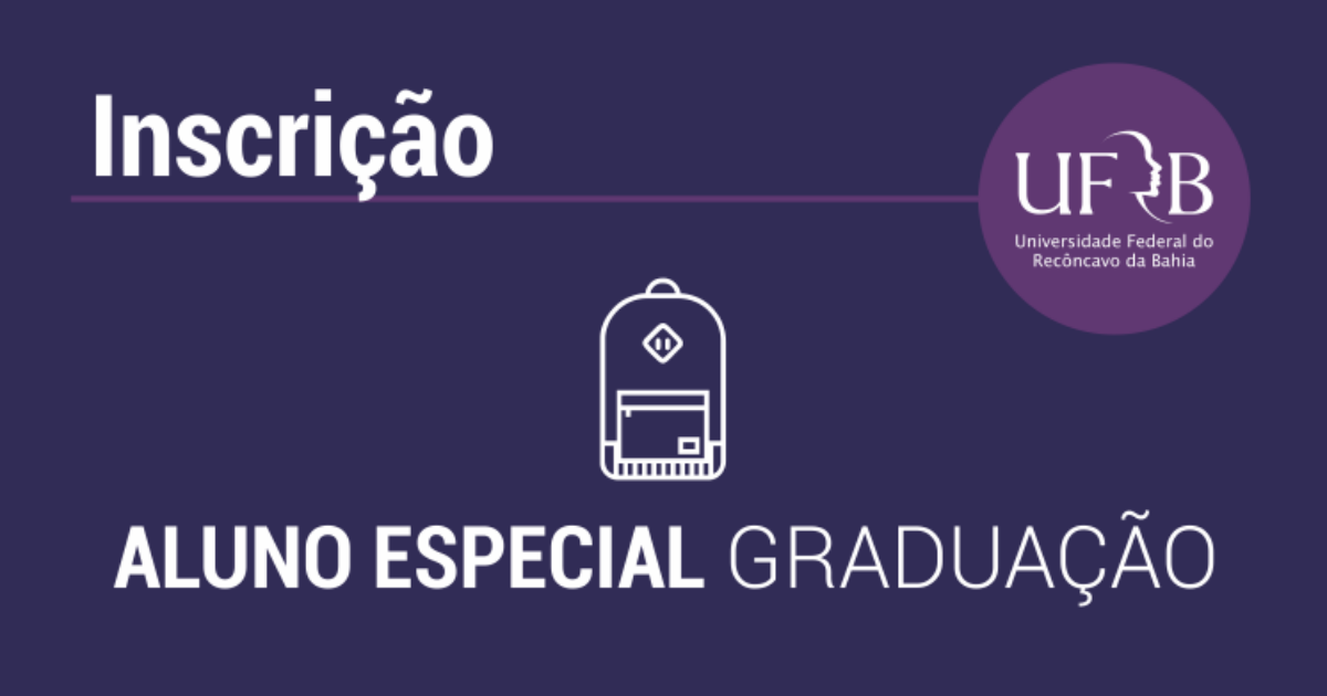 UFRB abre inscrições para aluno especial de graduação com ingresso em 2020.1