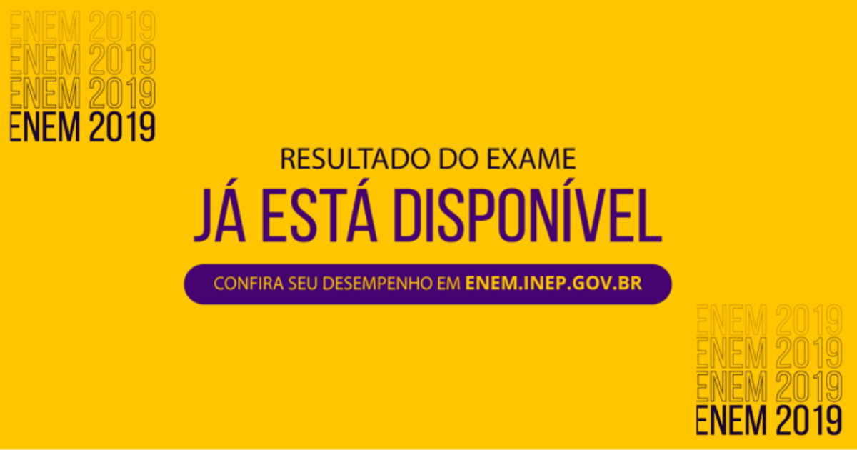 MEC divulga resultados do Exame Nacional do Ensino Médio 2019