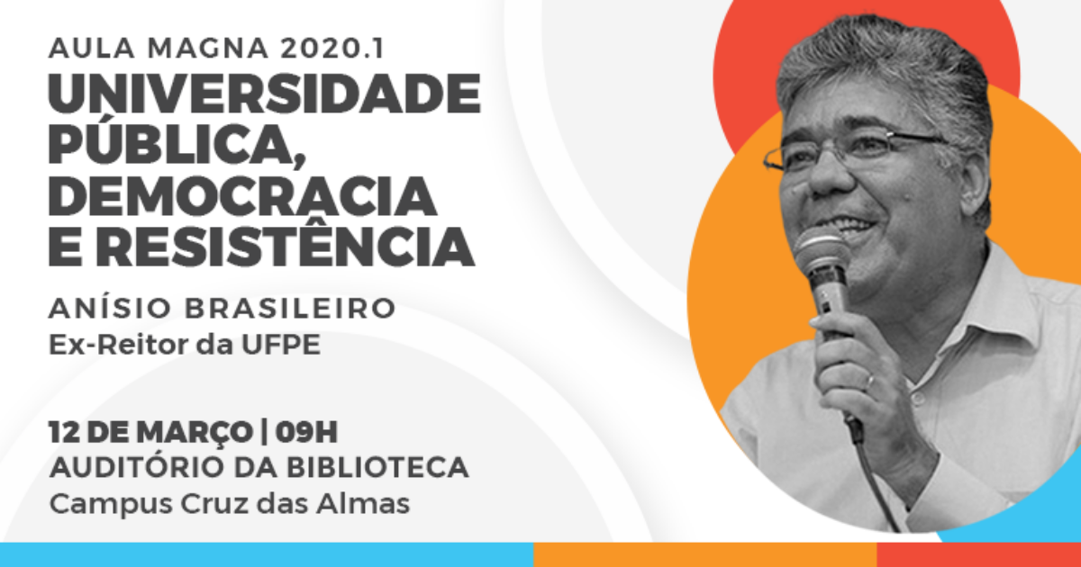 UFRB promove Aula Magna sobre universidade pública, democracia e resistência