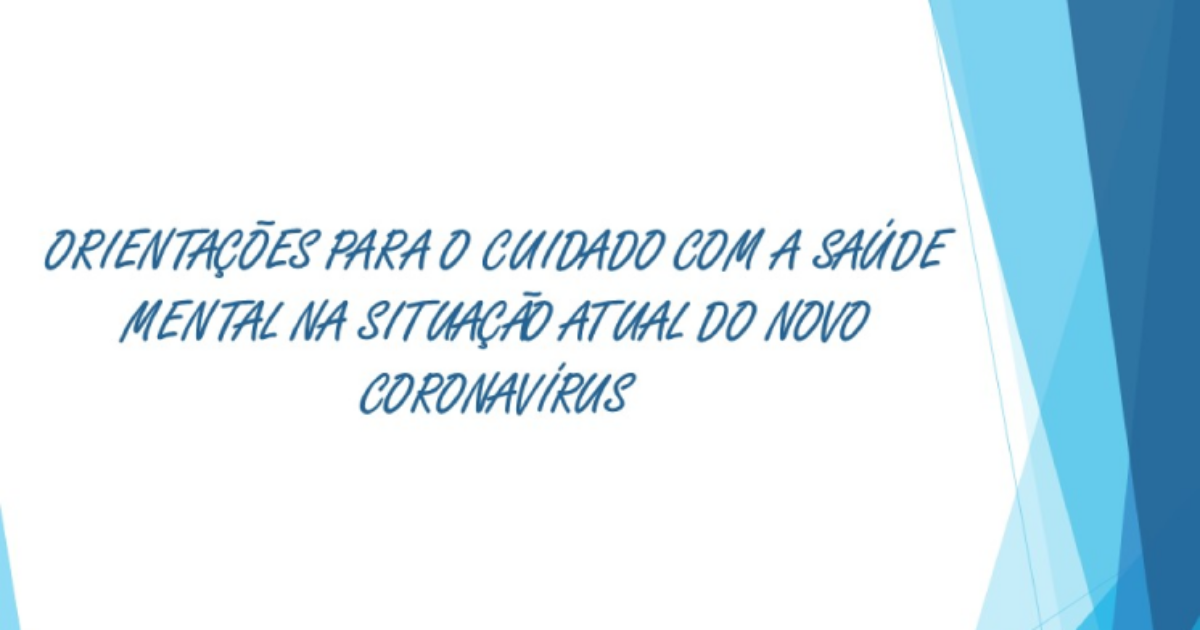 UFRB cria cartilha sobre saúde mental em tempos de coronavírus