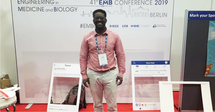 Professor Igor Miranda na International Engineering in Medicine & Biology Conference 2019, na Alemanha.