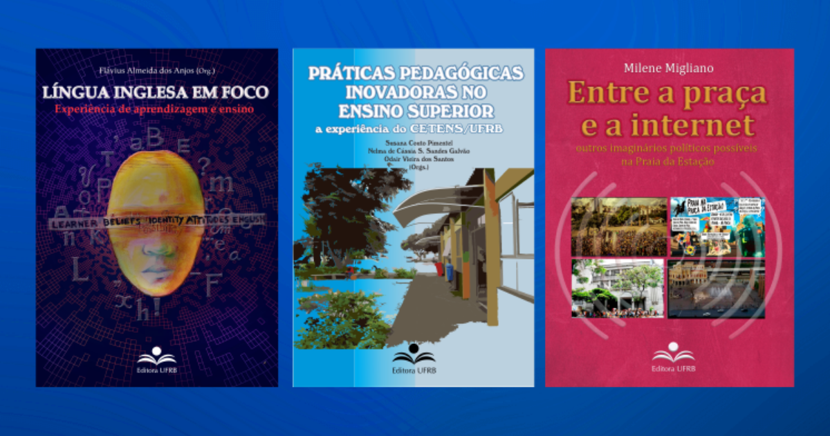 Editora da UFRB disponibiliza três novos livros eletrônicos para download gratuito