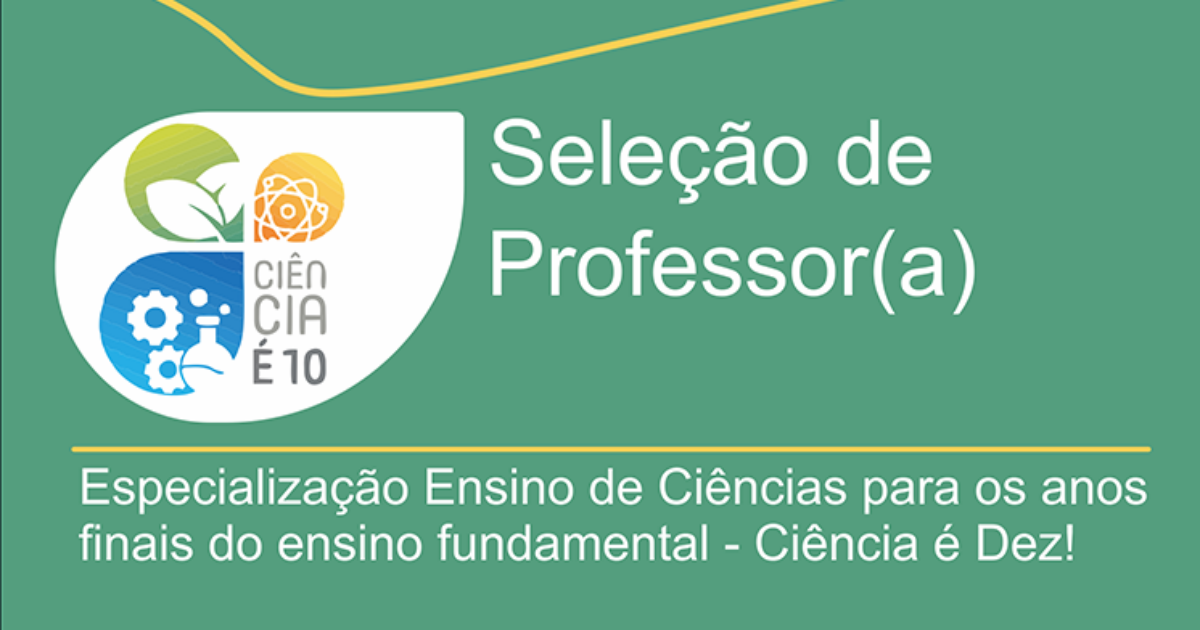 UFRB seleciona professores formadores de especialização EaD