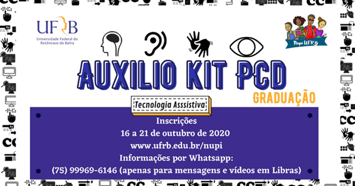 UFRB divulga edital para concessão de Auxílio Kit PcD de Tecnologia Assistiva