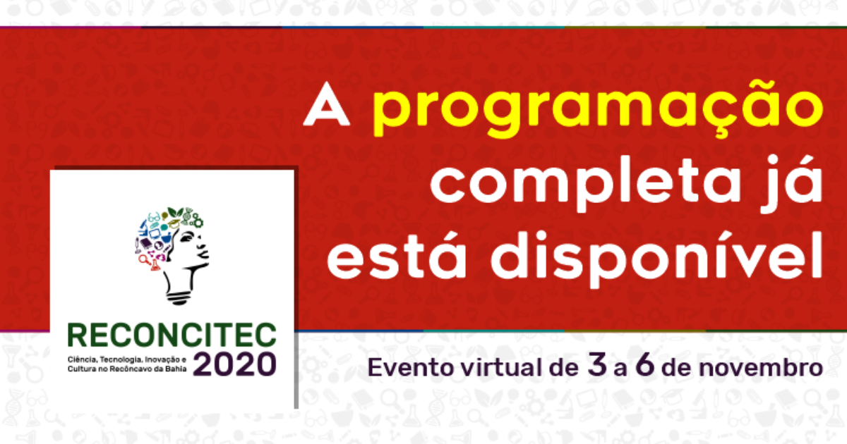 UFRB divulga programação completa da 6ª edição da Reconcitec