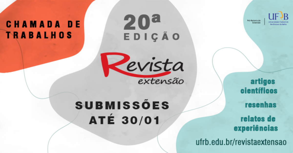 Revista Extensão abre chamada de trabalhos para 20ª edição até o próximo dia 30