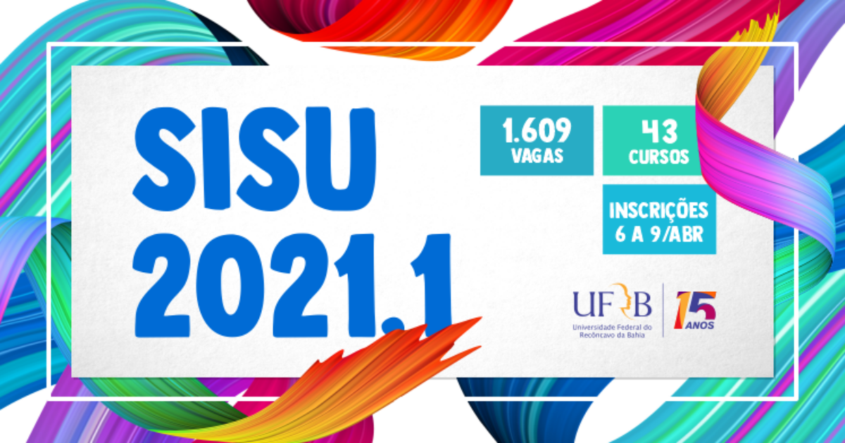 UFRB oferta 1.429 vagas em 40 cursos de graduação no Sisu 2021.1