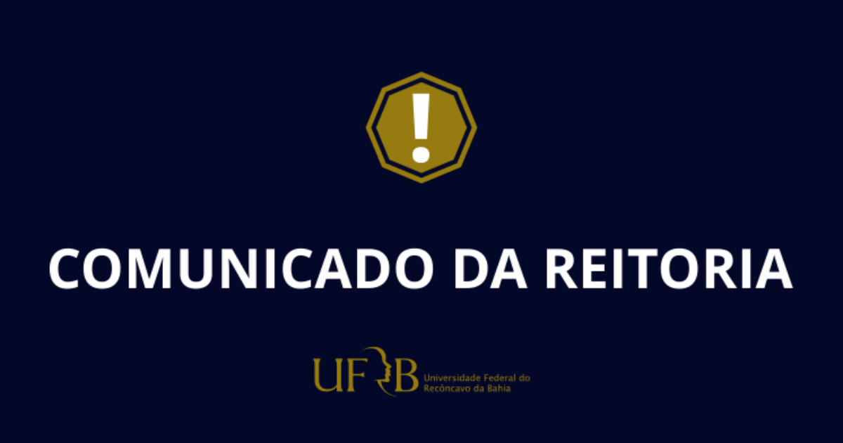 Comunicado aos(às) servidores(as) da UFRB