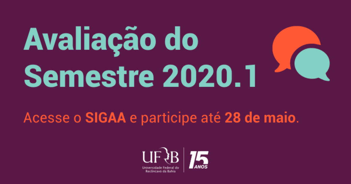 UFRB lança questionário para professores e alunos avaliarem aulas do semestre 2020.1