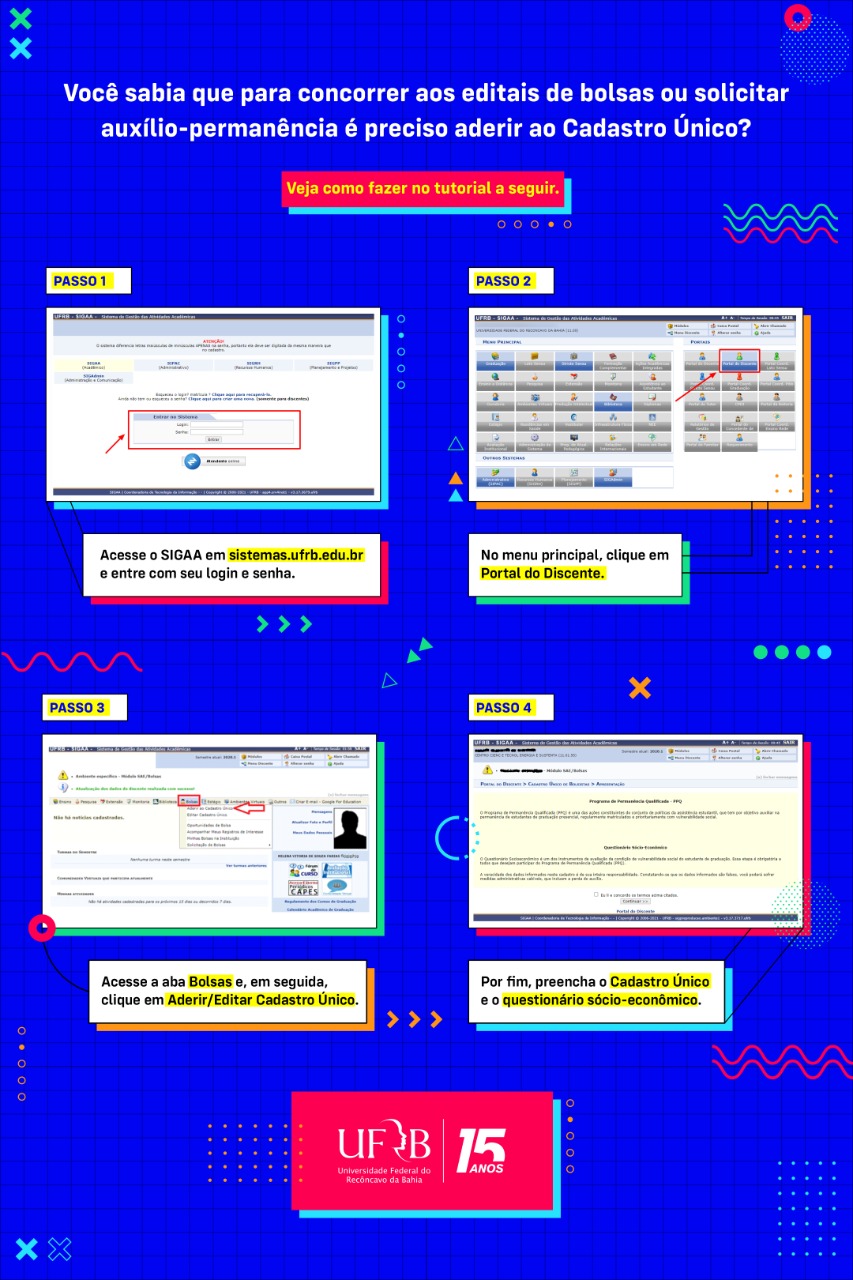 tutorial cadastro unico