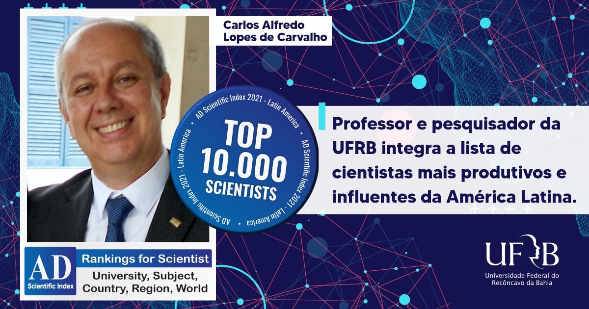 Pesquisador da UFRB está entre os melhores cientistas da América Latina