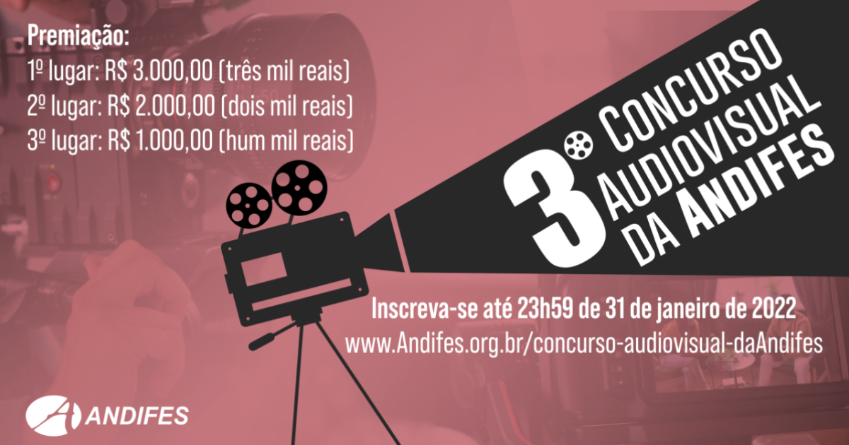 Andifes abre inscrições para concurso audiovisual sobre conhecimento e cidadania