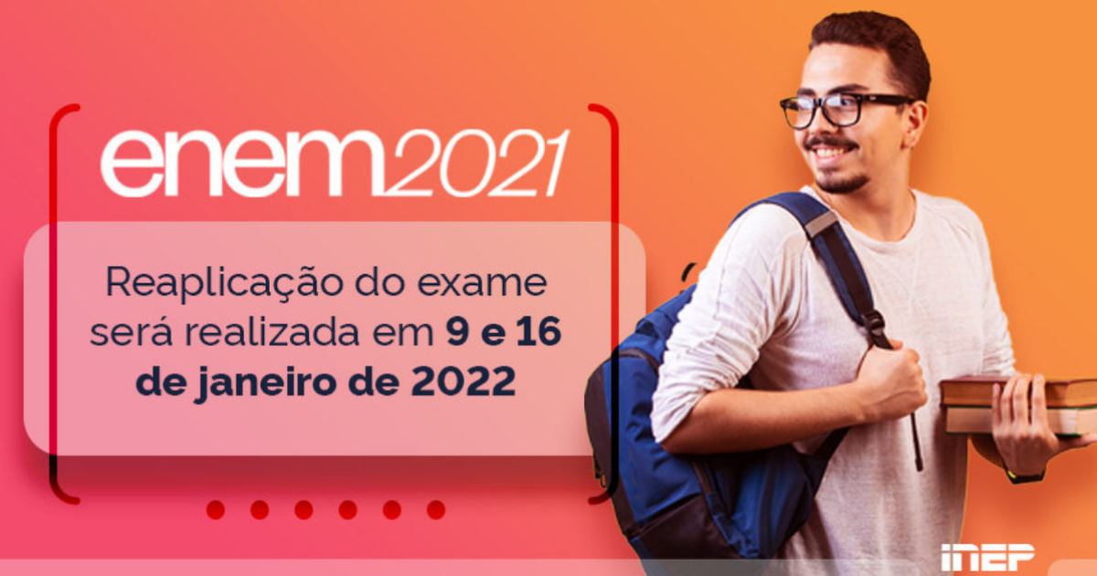 INEP reaplica Exame Nacional do Ensino Médio 2021 nos próximos dias 9 e 16 de janeiro