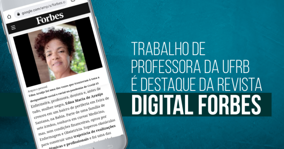 Trabalho de professora da UFRB é destaque da revista digital Forbes