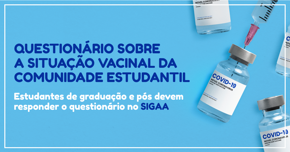 Estudantes da UFRB devem responder questionário sobre a situação vacinal