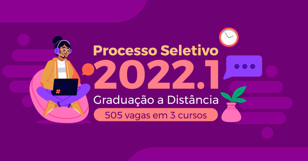 UFRB divulga inscrições para 505 vagas em 3 cursos de graduação a distância