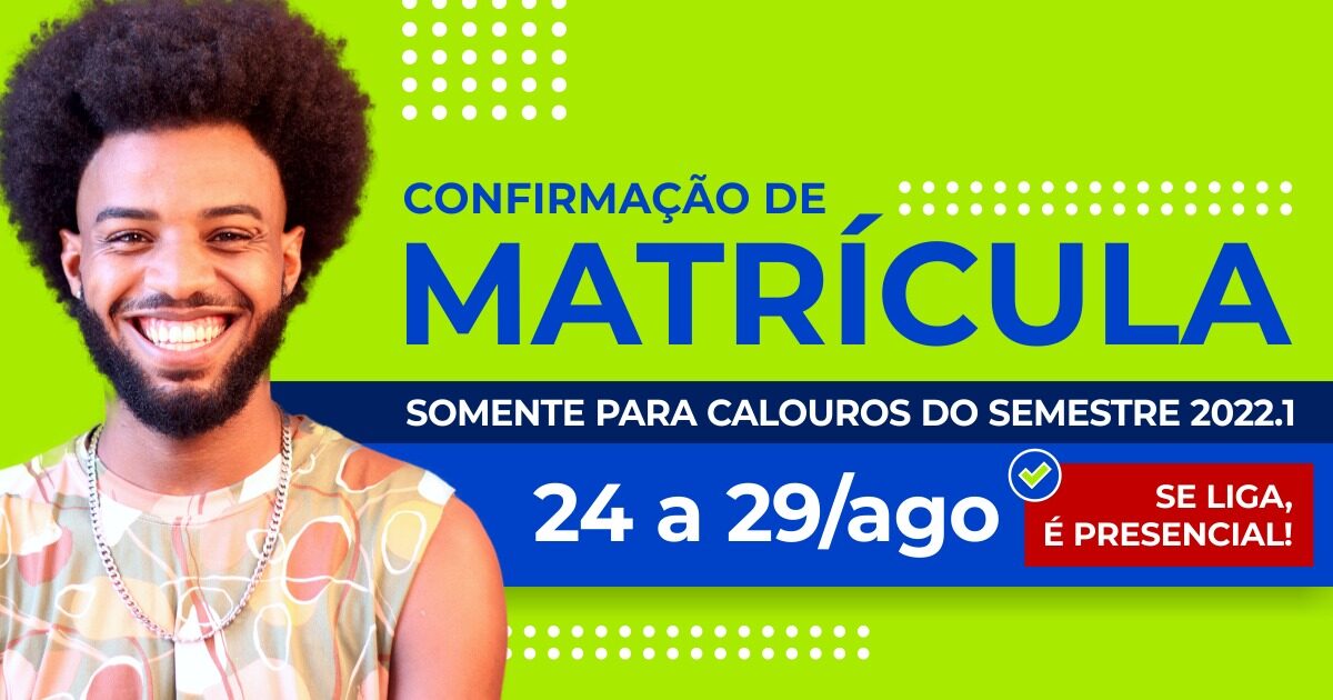 Procedimento de confirmação de matrícula da UFRB será presencial em 2022.1