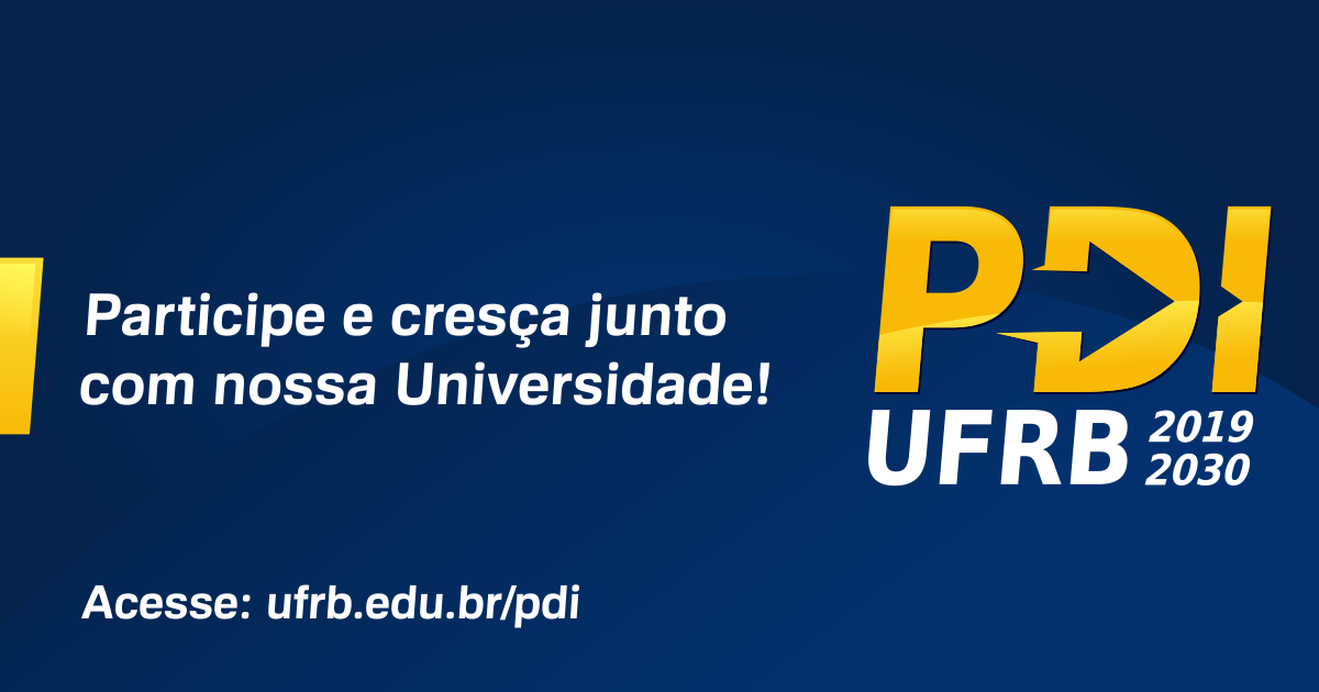 UFRB inicia consulta pública online para revisão do PDI 2019-2030