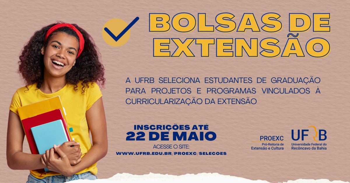 UFRB seleciona bolsistas para atuação na curricularização da extensão