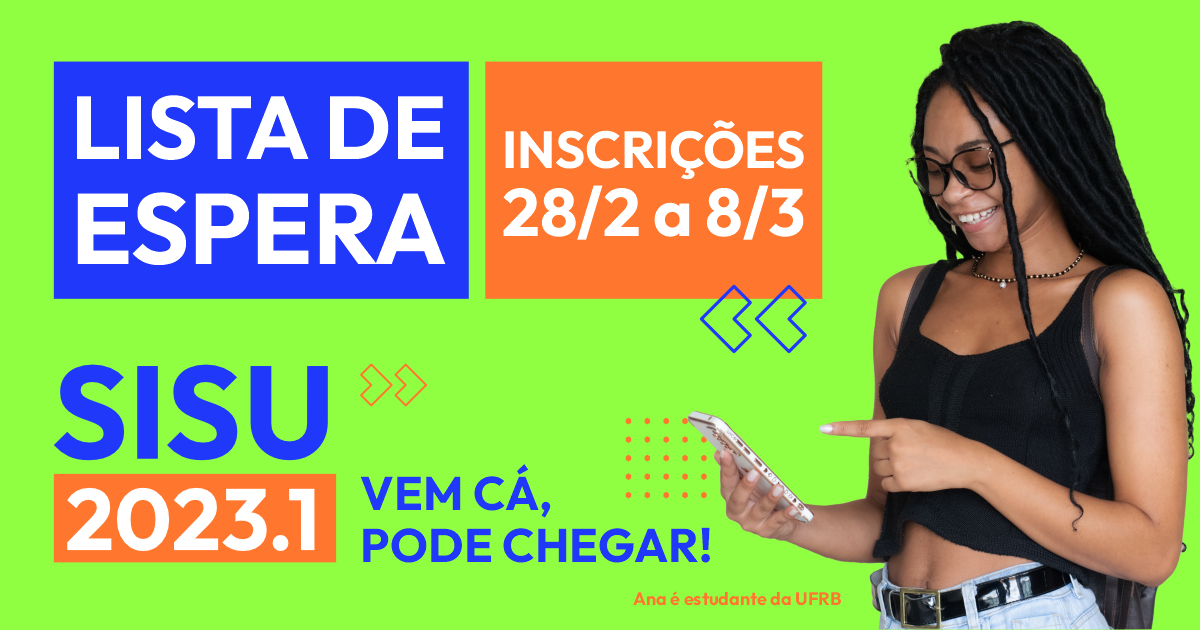 Inscrições para Lista de Espera do Sisu 2023.1 seguem até dia 8 de março