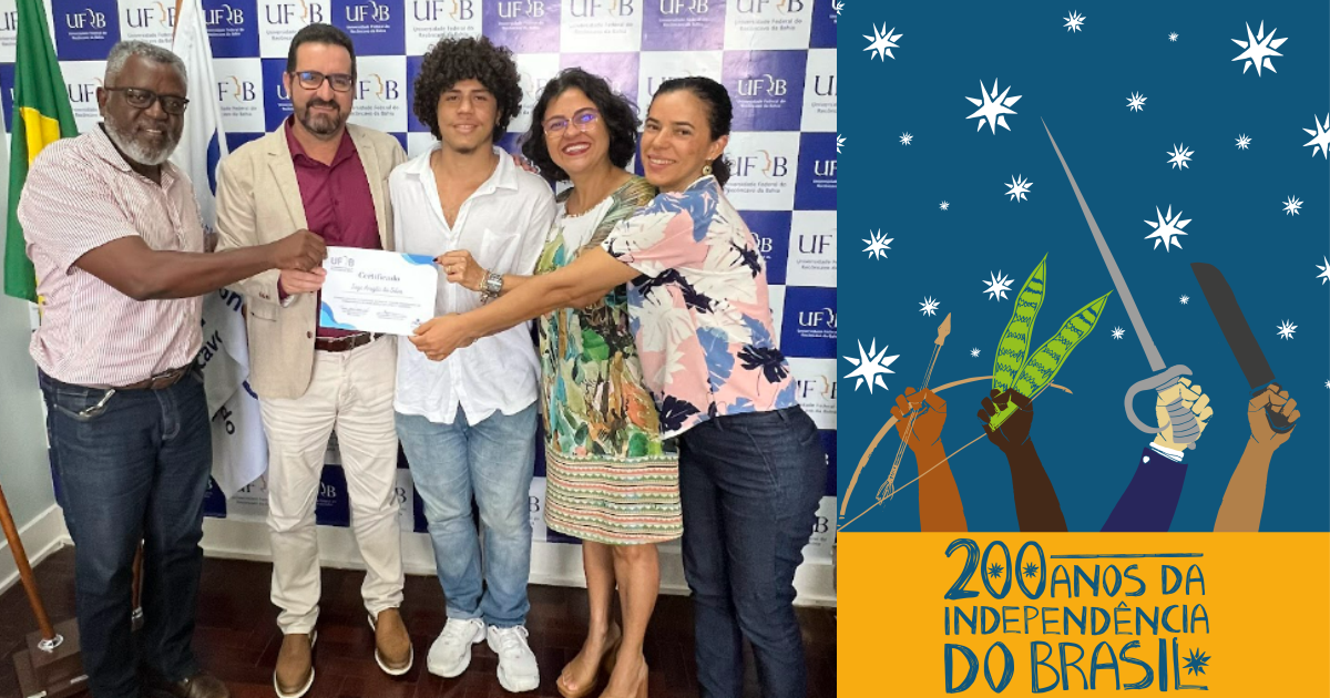 UFRB premia vencedor do concurso de Selo da Coleção Bicentenário da Independência do Brasil