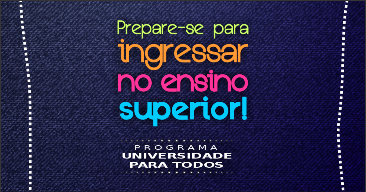 Programa UPT inscreve pré-vestibulandos para preparação intensiva até 25 de maio