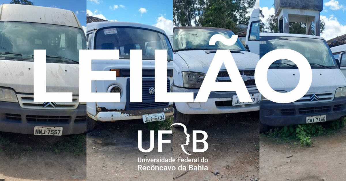 UFRB realiza primeiro leilão de automóveis e demais bens inservíveis