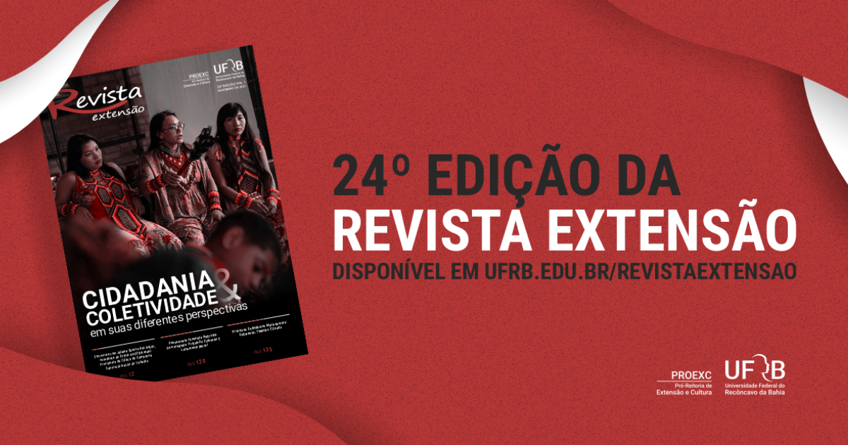 Nova edição da Revista Extensão, da UFRB, aborda cidadania e coletividade