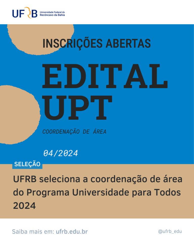 Ufrb Seleciona A Coordena O De Rea Do Programa Universidade Para