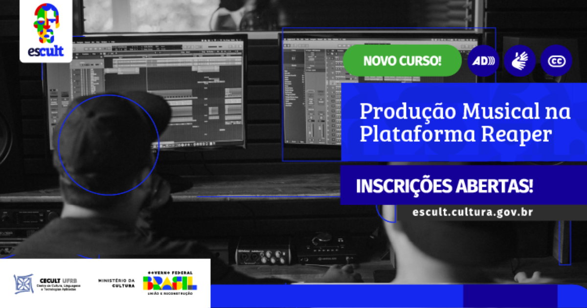 UFRB abre inscrições para curso gratuito e a distância de Produção Musical