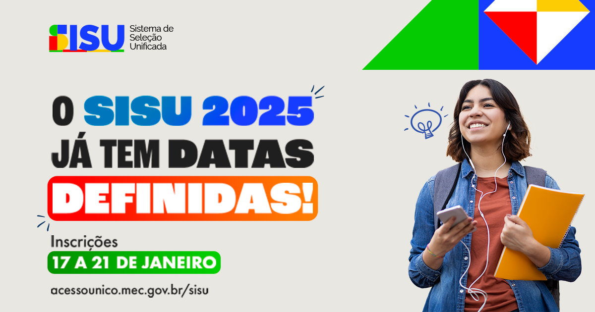 Inscrições para o Sisu 2025 começarão no dia 17 de janeiro; UFRB ofertará 2720 vagas