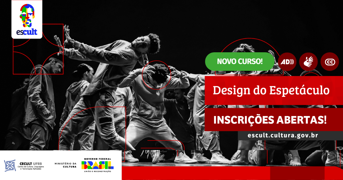 UFRB abre inscrições para formação gratuita sobre Design no Espetáculo, na modalidade EAD